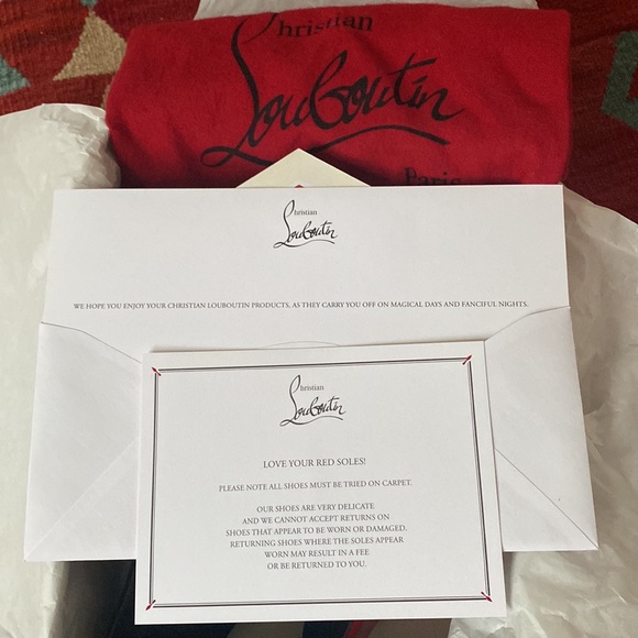 IRIZA- Louboutin, black velour - Picture 4 of 7